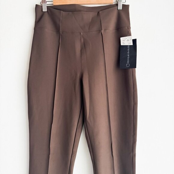 Epoque Evolution Jet Set flare Side Slit Pants Brown 10 - Picture 4 of 13